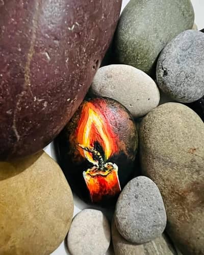 pebble painting