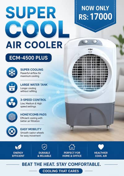 ECM-4500 PLUS SUPER COOL AIR COOLER