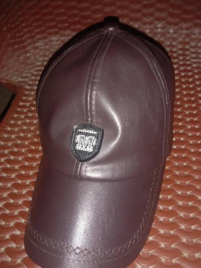 Pure Leather Leader Cap – Stylish & Premium Condition