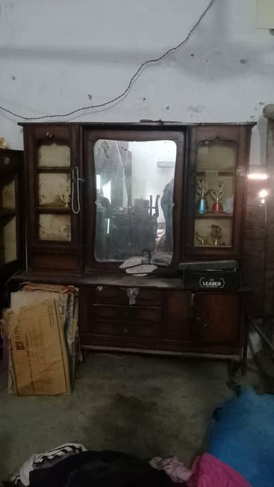 full pure made off wood  .  dressing and show case for sale