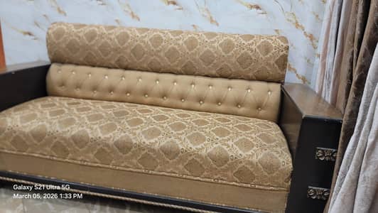 beautiful wood sofa set