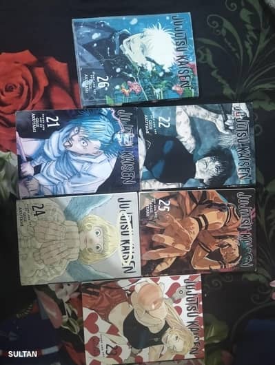Jujutsu kaisen Mangas set ( used ) 22,23,24,25,26