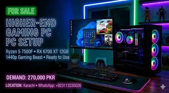 Ryzen 5 7500F + RX 6700XT Gaming PC Full Setup