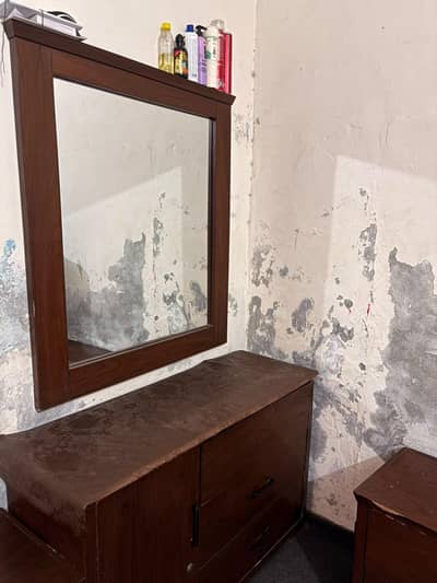 bed or side table or dressing