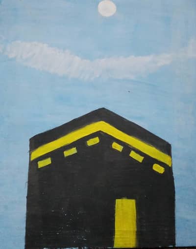 canvas painting of khanne kaaba for sell