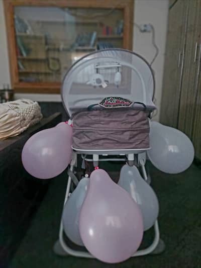 Brand new like Mastella 3 in 1 baby cot and swing