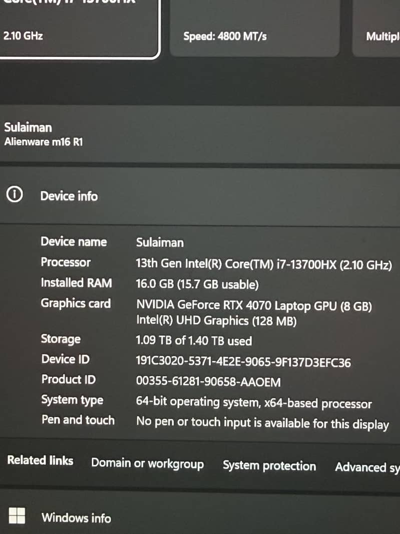 Alienware M16 R1 1