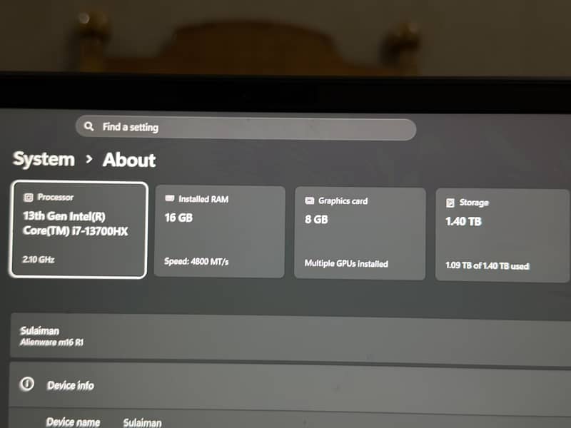 Alienware M16 R1 5