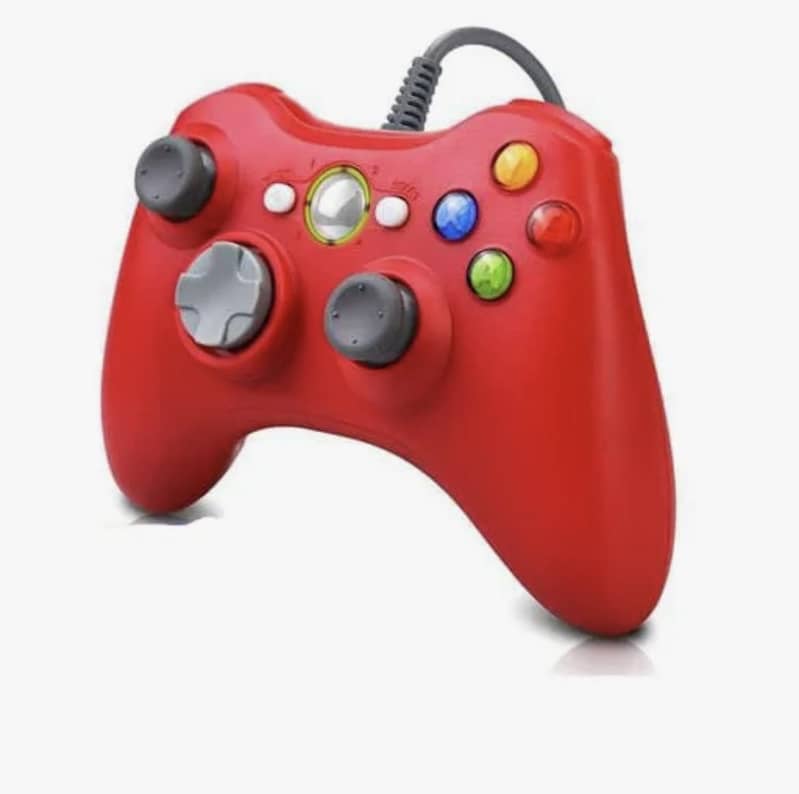 XBOX 360 controller wired ( compatible with windows “pc”) RED colour 1