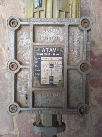 ATAV Nonancourt Exd Motor 1hp
