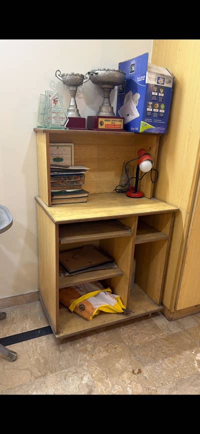 Rack for books, computer, for office and school