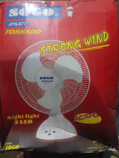 SOGO Tornado JPN 677 rechargeable fan