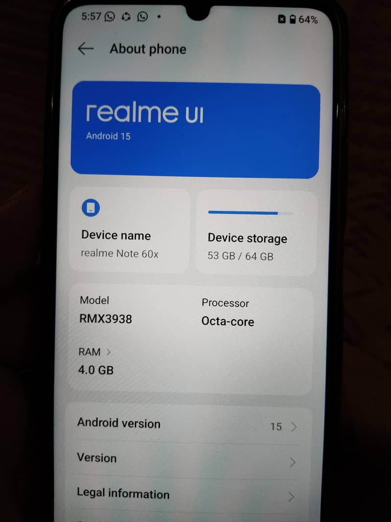 Realme Note 60x 5