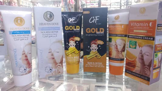 Heaven Dove Whitening cream, Vitamin c cream. GF Gold instant whit