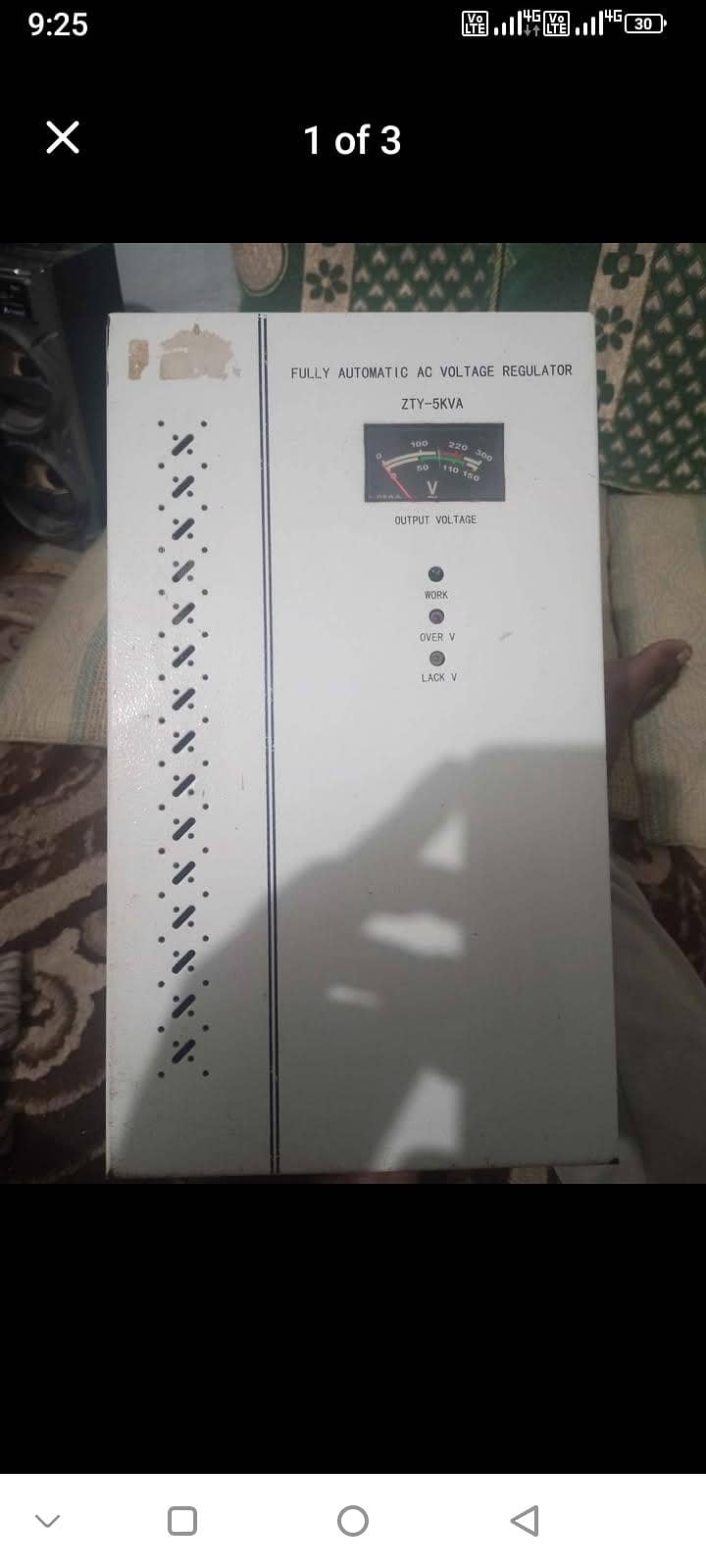 ZTY voltage controller 5KVA 0