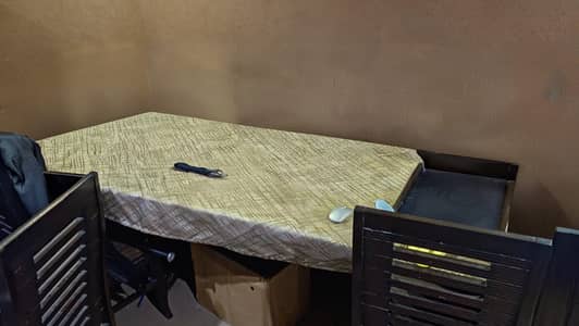 Dining table with 7 chairs