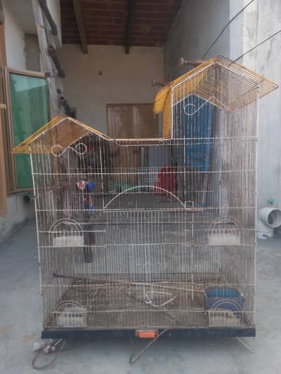 PARROT CAGE 4 FEET LENGTH,3 FEET WIDTH,2 FEET SIDE WIDTH PINJRA BIRDS