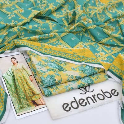 _*Eden Robe* Digital Printed Lawn Shirt & Trouser With Digital Printed