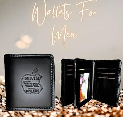 Genuine Leather Slim Bifold Wallet for Men - 6-Card Holder with ID