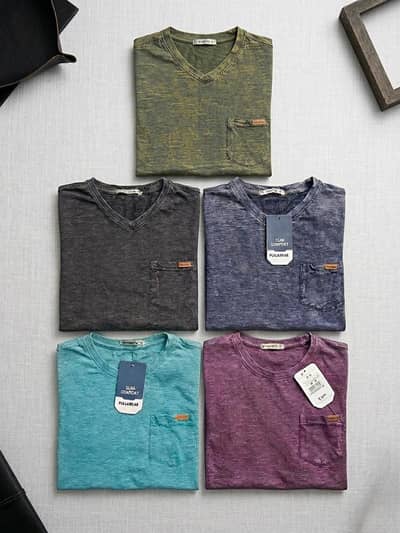 Mega Value Pack of 6 Plain T-Shirts For Men - Leftover Stock
