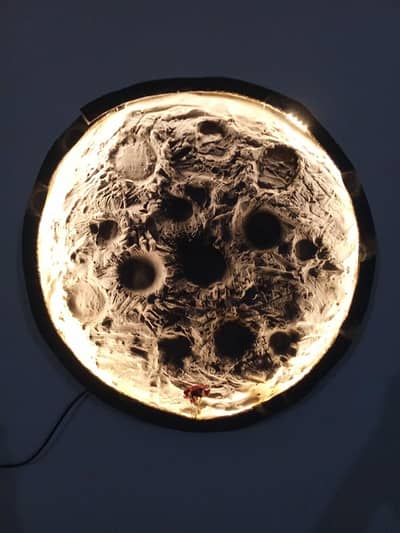 Moonlamp with light,Handmade