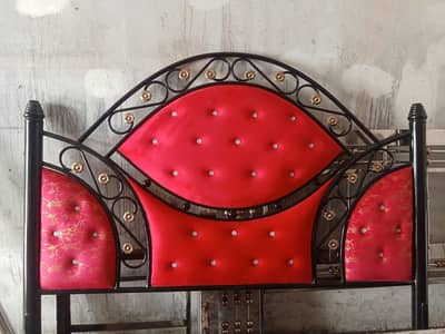 steel double bed