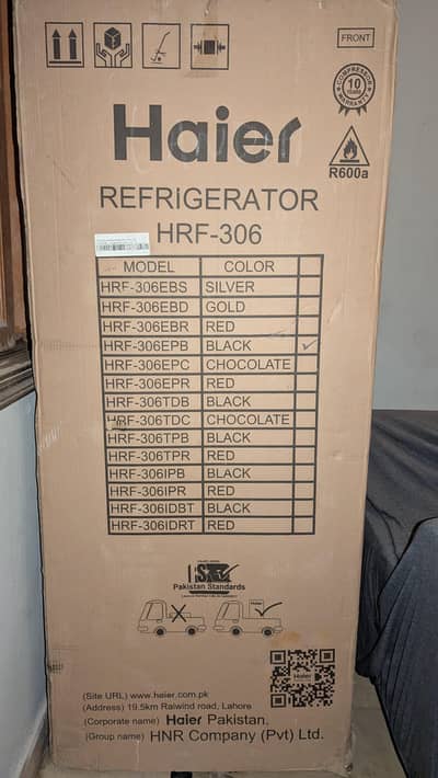 Haier HRF-306EPB (Black) Medium Size