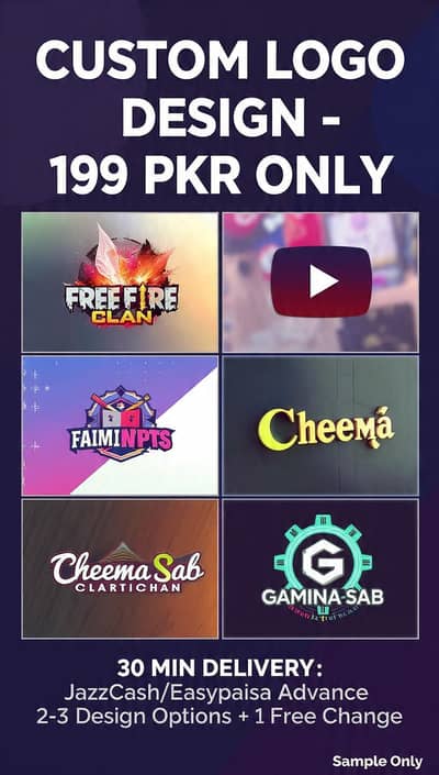 Free Fire PUBG Logo 199 Only | Clan + Names 30 min