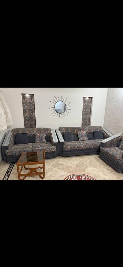 sofa set 6 seater wooden
