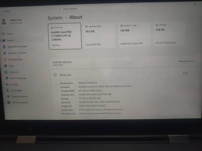 intel(R) core (TM) i7-7600U CPU @ 2.80Ghz
