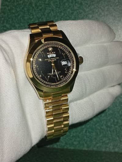 Rolex Arabic Day & Date Watch ⌚