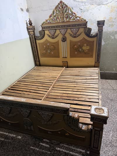 Bed with mattress