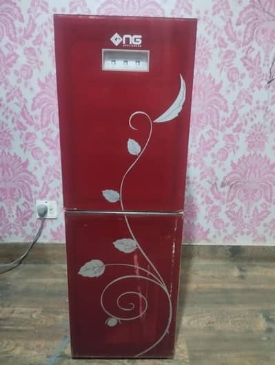 Nasgas water dispenser with freezer