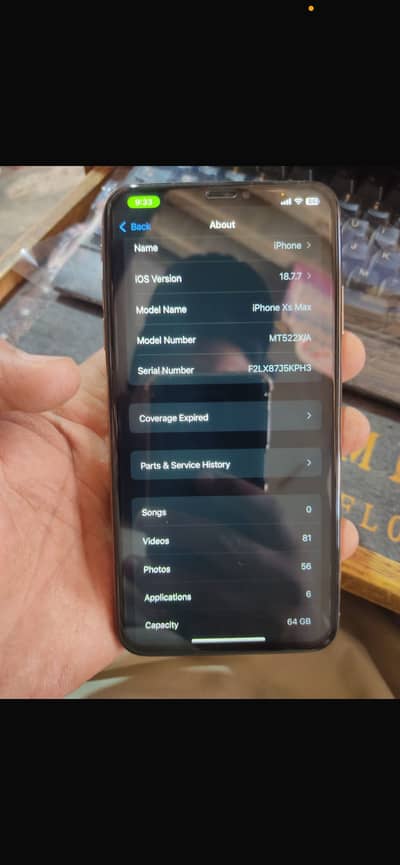 I phone xs max 03055566711