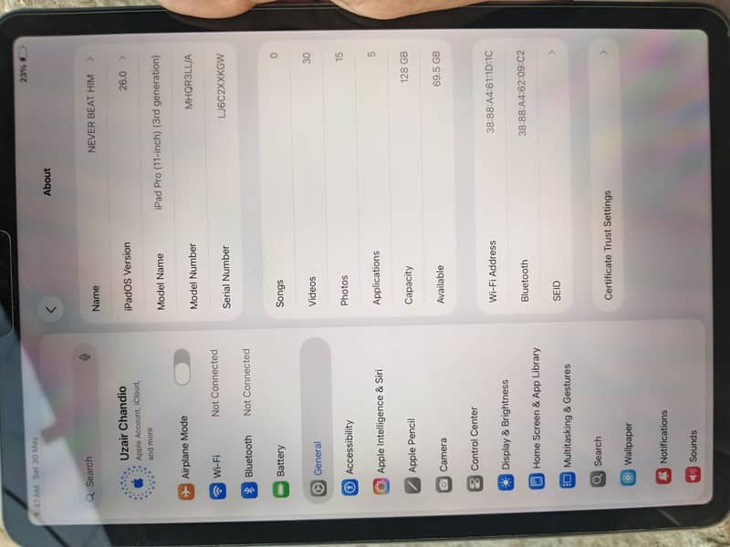 IPAD PRO 3RD GENERATION M1 CHIP 6
