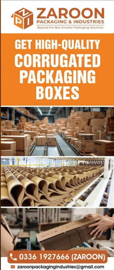Manufacturer All Types of Corrugated Carton Boxes & Sheets Bulk Orders