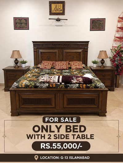 King Size Bed with side Tables