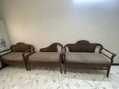 Wooden sofa set