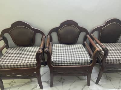 Wooden sofa set