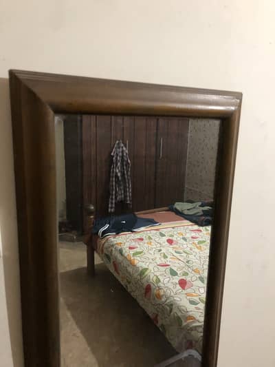 Wall mirror wooden frame