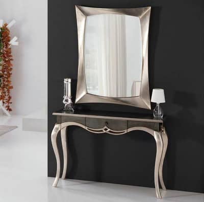 console table with mirror
