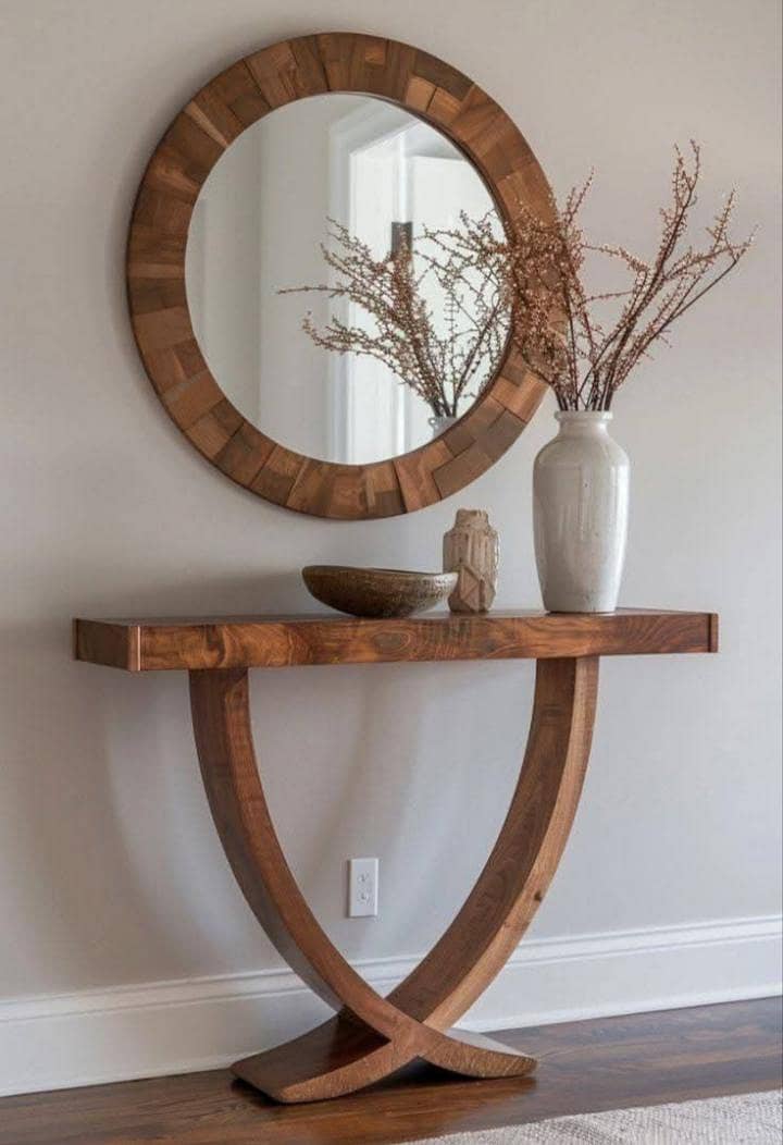 console table with mirror 1