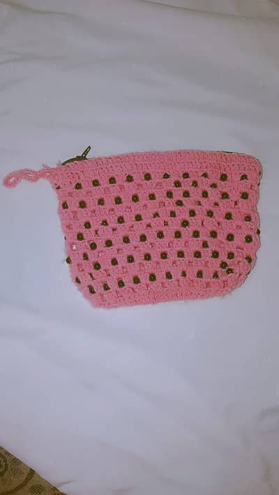 crochet hand made purse