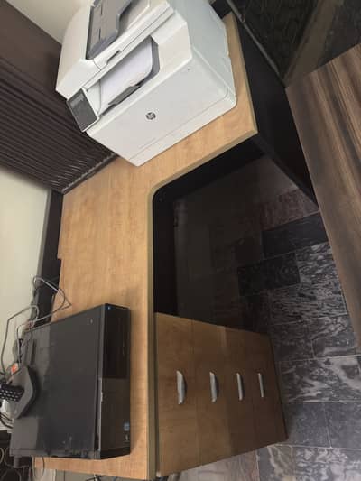HB FURNITURE IMPORTED L SHAPE OFFICE TABLE HEAVY DUTY PREMIUM QUALITY
