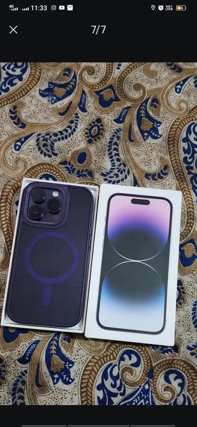 IPHONE 14 PRO WITH BOX ICLOUD LOCK WATER PACK