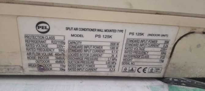 pel original,one ton ac pure copper outdoor A+