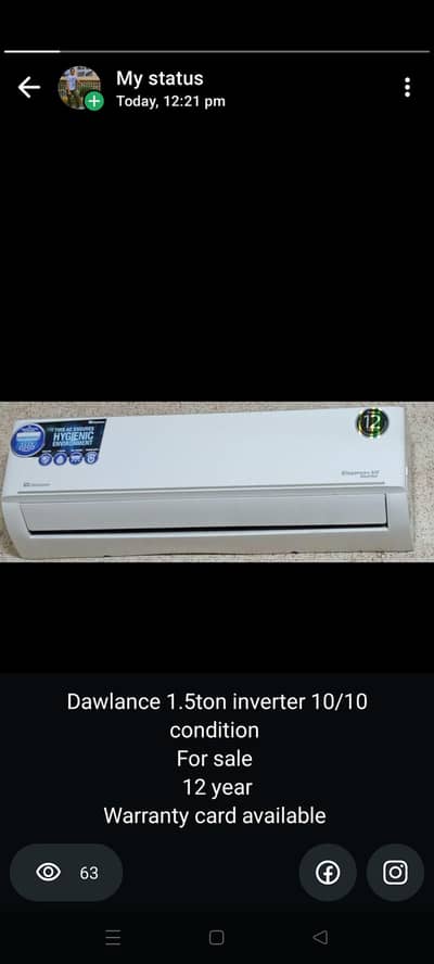 Dawlance 1.5ton Elegance- Uv inverter