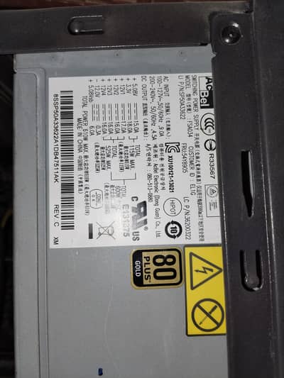 HIGH QUALITY 80+ GOLD  610 WATT POWER SUPPLY 9