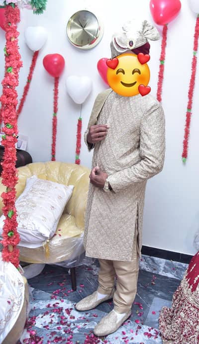 groom sherwani and turban