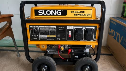  SLONG 10000 Generator – 7KW | Brand New | Kick & Self Start 
